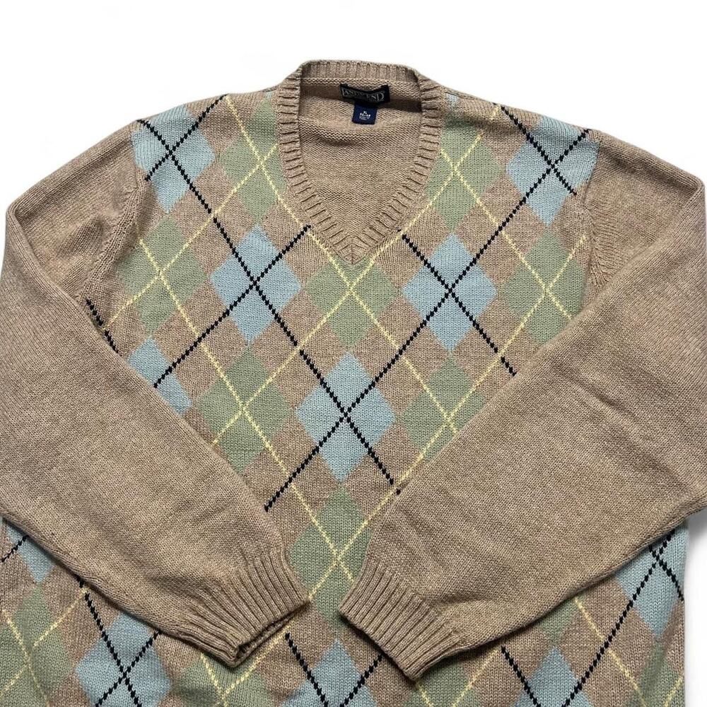 Vintage 90s lands end argyle